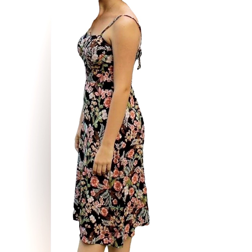 Lily Rose XXL JUNIOR Dress Floral Tropical Dress Spaghetti‎ Strap Sweetheart Top